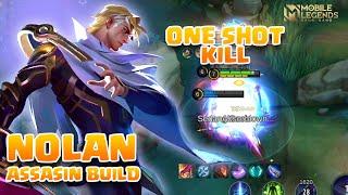 NOLAN ASASSIN - One Shot Build Nolan Crazy Critical Damage - Build Top 1 Global Nolan