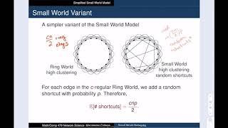 NetSci 10-1 Small World Model