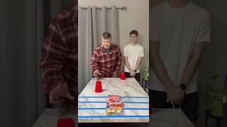 Don’t go over the edge #challenge #familygames #partygames #skittles #snickers #hostess