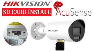 DS-2CD2023G2-IU Hikvision Acusense Bullet Network Camera SD Memory card installation | Part 2