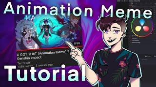 How to make Animation Memes FOR FREE! (DaVinci Resolve) Beginner Friendly to Advanced