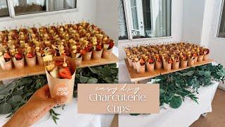 HOW TO MAKE CHARCUTERIE CUPS + everything else I D.I.Y'd for our engagement party!