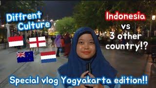 Different Culture Indonesia VS 3 Country󠁧󠁢󠁥󠁮󠁧󠁿!? [Foreign Interview] | Yogyakarta Edition!!