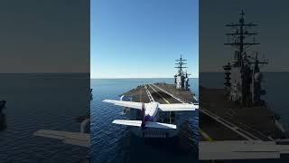 Landing a cessna 208b on a moving carrier #flightsimulator #mfs2020