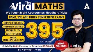 Bank Exams | Simplification | Number Series | Inequality | Arithmetic | Viral Maths | Navneet #395