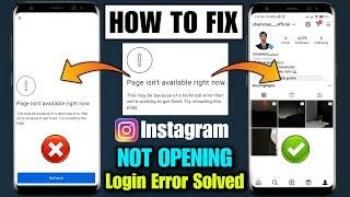 How to fix Instagram page isn't available right now 2023 | page isn't available right not Instagram
