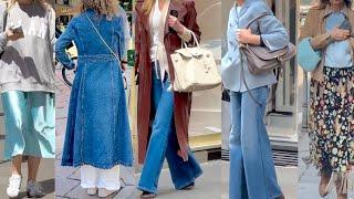 EASY SPRING 2024 OUTFITS DENIM TRENDS STREET FASHION MILAN STREET STYLE #vanityfair