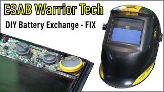 How To Fix Battery - ESAB Warrior Tech Welding Helmet