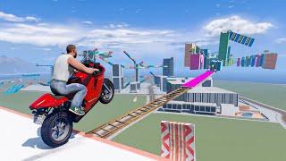 Franklin Play Stunt Challenge in Indian Bike Driving 3D 