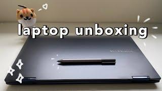 unboxing my new laptop ‍ | asus vivobook flip 14