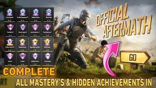 How To Complete All ( Mastery's & Hidden ) Achievements In New Aftermath Map | PUBG Mobile