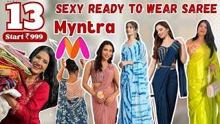 Myntra Ready to wear saree haul | sexy saree haul for girls