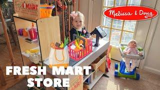 Melissa And Doug FRESH MART Grocery Store Review and Play!!