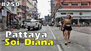 Pattaya day time walk | Thailand streets 2024 | soi Diana, soi 12, Beach road in Pattaya