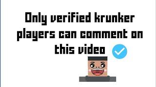 Only verified Krunker Players can Comment on this Video [krunker.io]