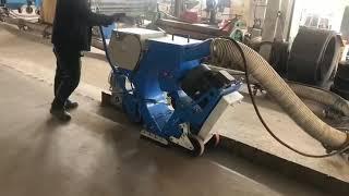 Floor shot blasting machine for steel plate rust removal