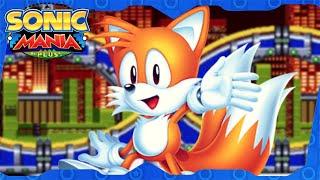 Sonic Mania Plus for Switch ᴴᴰ Full Playthrough 100% (All Chaos Emeralds, Tails gameplay)