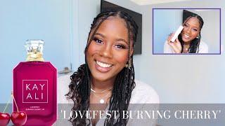 KAYALI LOVEFEST BURNING CHERRY FIRST IMPRESSIONS #kayali #fragrance #perfume  #huda #hudabeauty