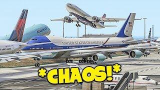 CHAOS at LAX in GTA 5 FiveM Flight Simulator Online