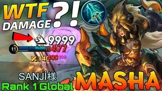 Powerful Offlaner Masha Insane DMG Build - Top 1 Global Masha by SANJİ様 - Mobile Legends