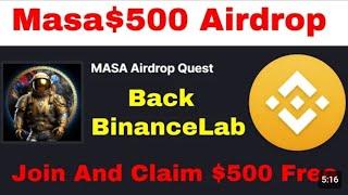 IF YOU MISS $JUP AIRDROP, DON'T MISS MASA AIRDROP:referral link in description