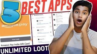 TOP 3 APPS FOR FREE AMAZON GIFT CARD | Easiest Way to Get Free Amazon Flipkart Gift Cards