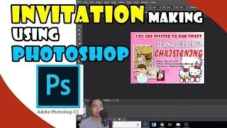 For Beginners: HOW TO MAKE INVITATION USING PHOTOSHOP l TAGALOG