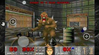 World Record SpeedRun 30:21 sec. DOOM Unity Ports E1M4 Command Control on Android