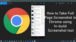 How to Take Full Page Screenshot in Chrome without Extension