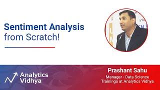 Sentiment Analysis from Scratch | DataHour by Prashant Sahu