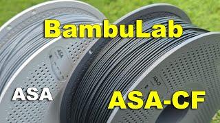 BambuLab ASA-CF filament test - Is it better than regular ASA?