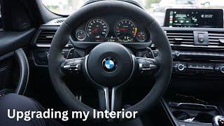 Completely Upgrading The Interior on My M3CS (Carbon Wheel + Carbon Seatbacks)