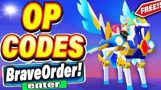 ALL NEW *SECRET CODES* IN ROBLOX BRAVE ORDER (new codes in roblox Brave Order ) NEW