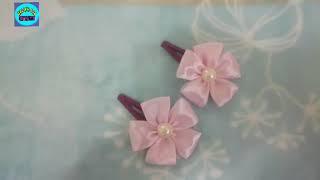 DIY//TUTORIAL JEPIT RAMBUT BUNGA PITA SATIN/SATIN RIBBON