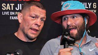 Jorge Masvidal & Nate Diaz start WAR OF WORDS days before fight!