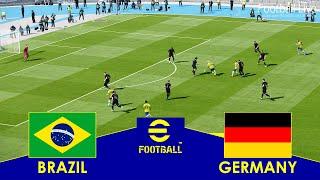 BRAZIL vs GERMANY - Full Match All Goals HD | eFootball PES 2021