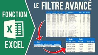 EXCEL - UTILISER L'OUTIL FILTRE AVANCÉ (Plusieurs critères et uniquement les colonnes souhaitées)