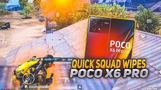 ACE DOMINATOR LOBBY CLUTCHES  POCO X6 PRO 5G BGMI TEST SMOOTH + 90 FPS 3.2 UPDATE