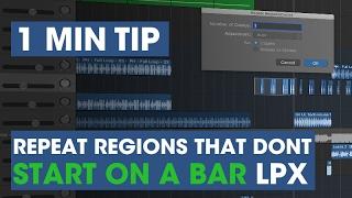 1 min Tech Tips - Repeat awkward regions in Logic Pro