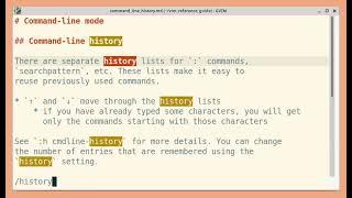 Command-line history