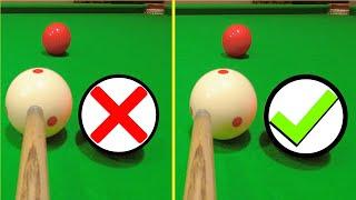 Snooker Side Spin Aiming Impact Throw