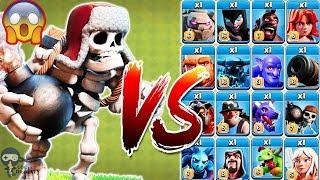 Giant Skeleton vs All Troops Clash of Clans Gameplay | Giant Skeleton vs Every Single Troop