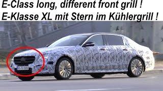 Mercedes Erlkönig E-Klasse XL W/V213 Stern im Grill,  E-Class long wheelbase other front grill spied