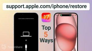 5 Easy Hacks Fix iPhone Stuck On support.apple.com/iphone/restore 2024 (iOS 17)