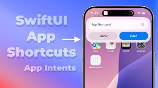 SwiftUI App Shortcuts - App Intents - Action Shortcuts - Xcode 16