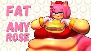 Amy Rose (Sonic the Hedgehog) as Fat Parody