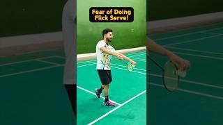 Fear of Doing a Flick Serve? Tips to Improve Your Flick Serve! #badmintontips #badmintonserve