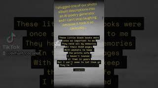 Photo Album Poetry - AI Generated