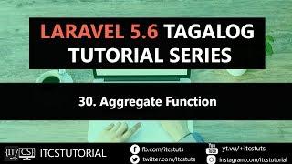 30. Aggregate Function in Laravel (Tagalog)