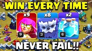Win Every Time | Th13 Yeti Super Archer Attack Strategy | Best Th13 Super Archer Blimp Strategy Coc